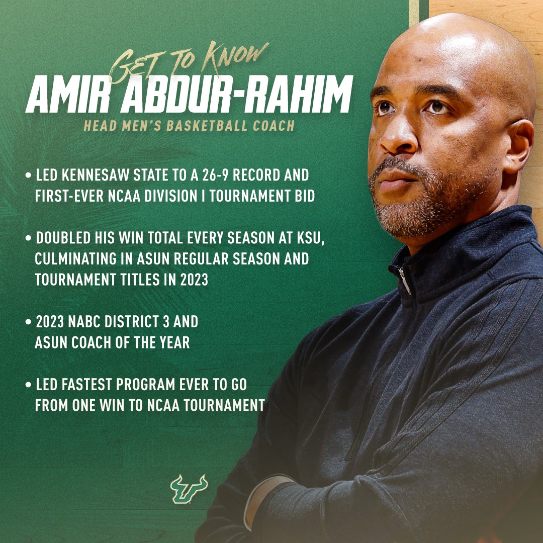 USF Basketball Coach Abdur-Rahim